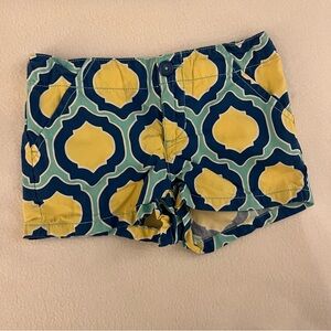 Crazy 8 Blue and Yellow Patterned Shorts